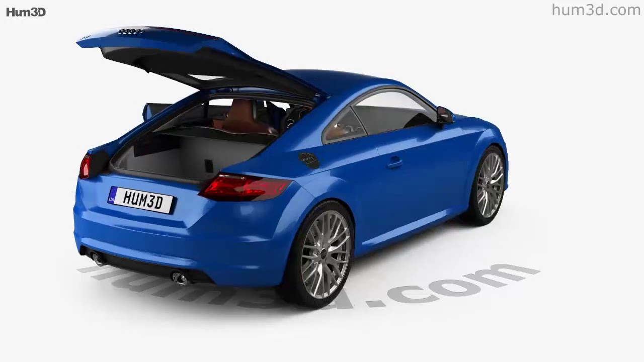 Audi TT coupe with HQ interior 2015 3D model by Hum3D.com