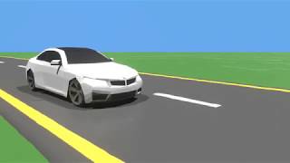 BMW M4 lowpoly animation