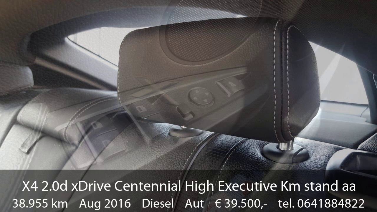 BMW X4 2.0d xDrive Centennial High Executive Km stand aantoonbaar.