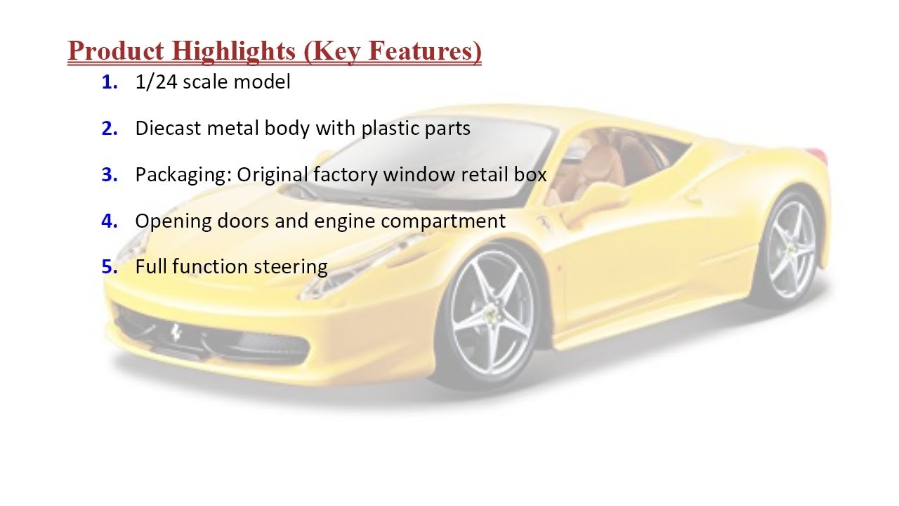 Bburago Ferrari Race and Play LaFerrari 1/24 Scale Diecast Model Vehicle Red… PKR Price