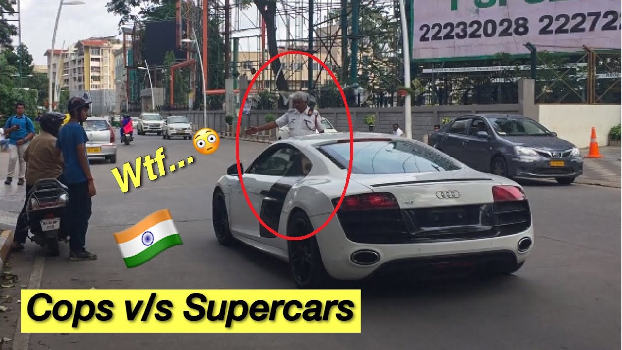 COPS vs SUPERCARS | INDIA 🇮🇳 | R8's compilation.