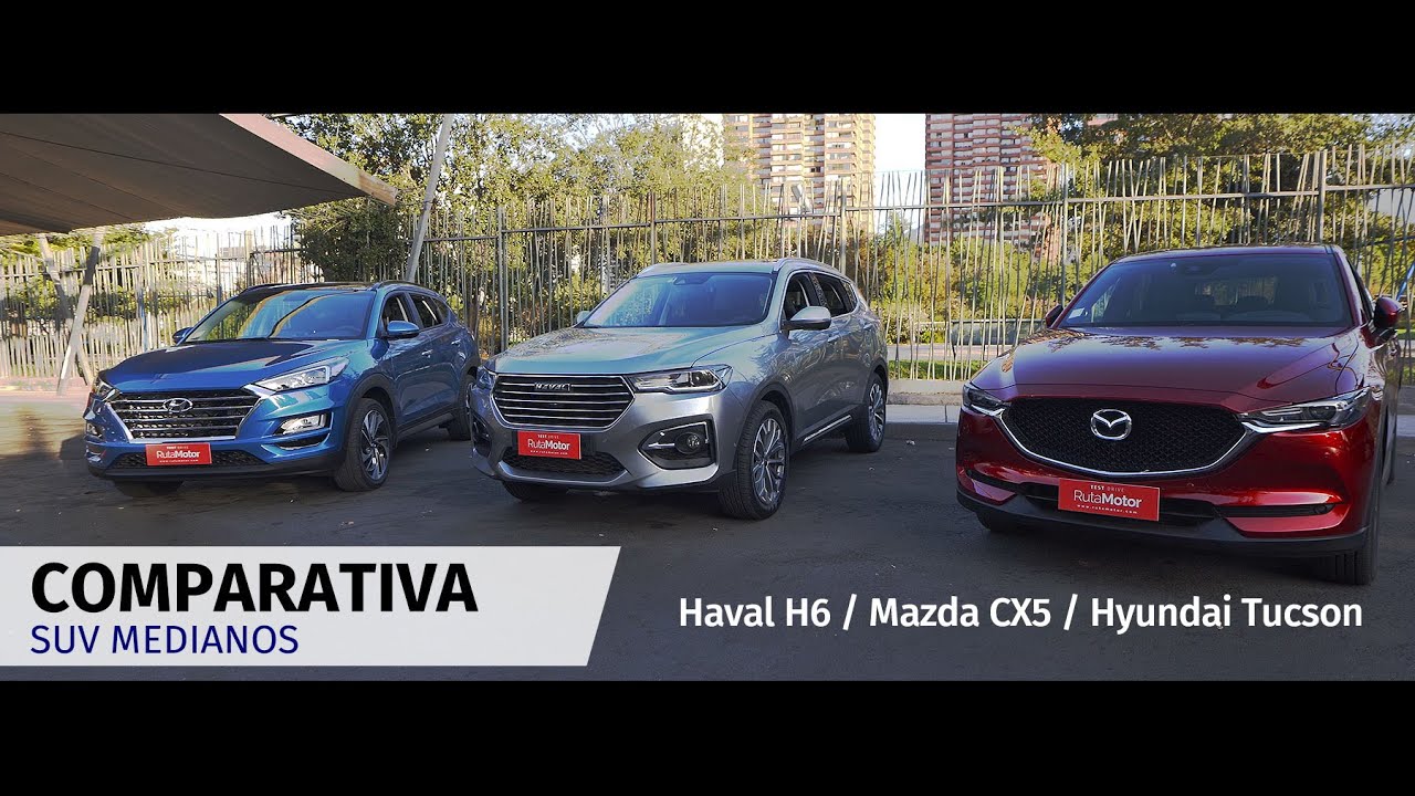 [Comparativa Rutamotor] SUV medianos – Haval H6 vs Mazda CX5 vs Hyundai Tucson – Test Drive 4K