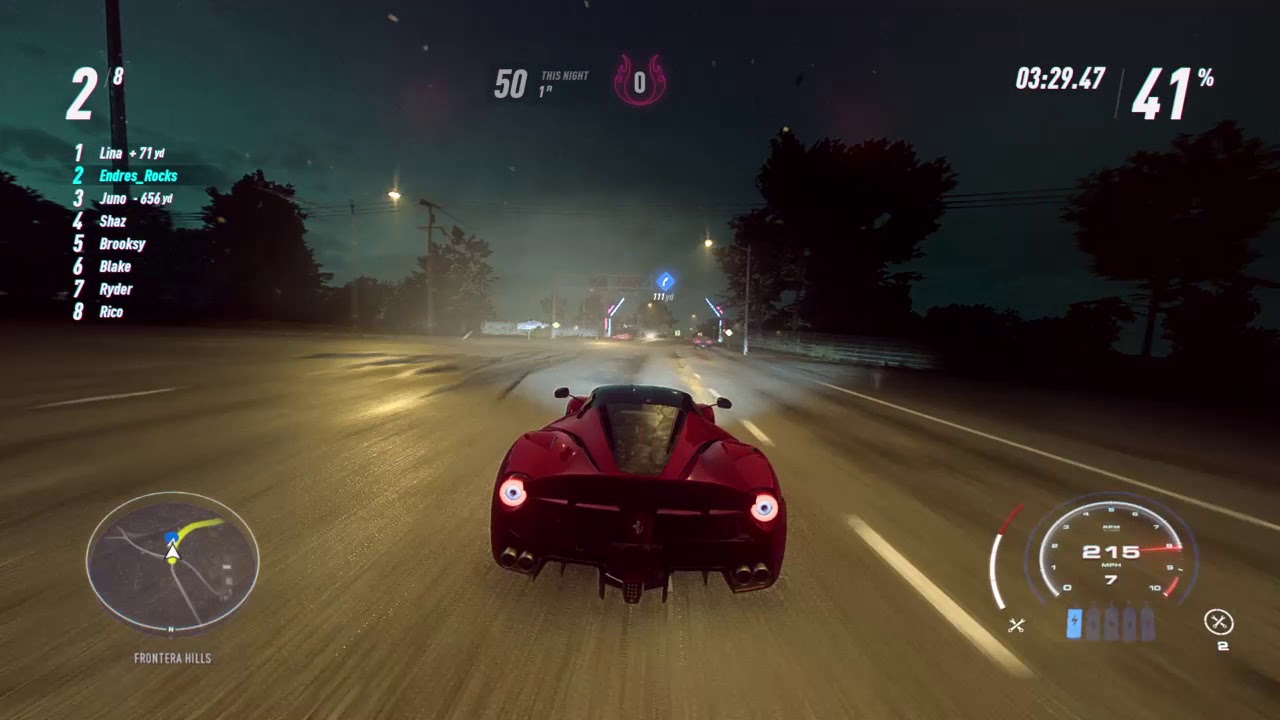 Completing the longest race in the game with the LaFERRARI (NFS Heat)