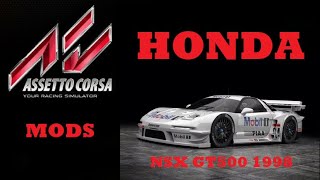Descargar mods para Asetto Corsa PC Nº1 – HONDA NSX GT500 1998 [HD – 60 Fps – Steam]