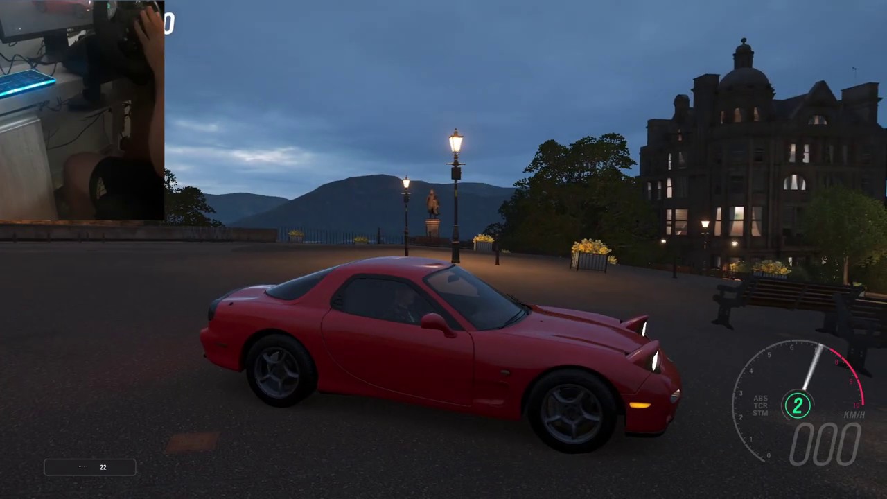 Driving at night with de Mazda RX-7 | Forza Horizon 4 | G29 Cam