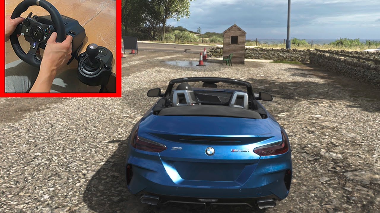 Forza Horizon 4 2020 BMW Z4 M40i Test Drive | Steering Wheel Gameplay