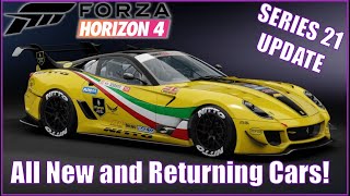Forza Horizon 4 All New and Returning Cars in Series 21, April 2020