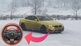Forza Horizon 4 BMW M4 steering wheel (TMX PRO) gameplay