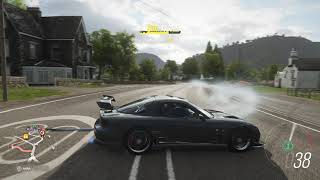 Forza Horizon gameplay with a mazda rx7