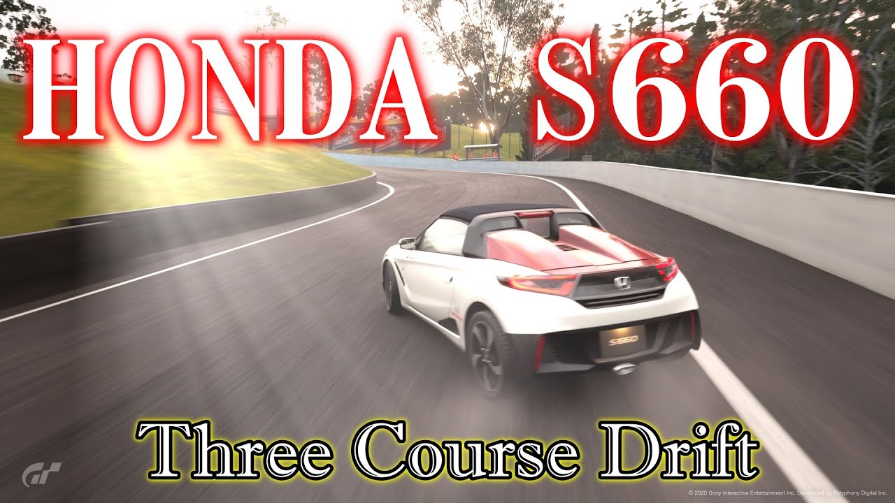 【GTspor】　HONDA S660  Three Course Drift
