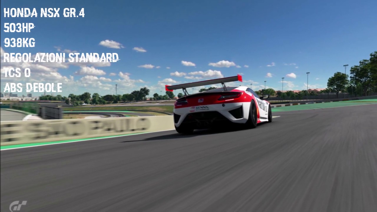 Gran Turismo Sport – Tutorial giro veloce Interlagos – Honda NSX gr.4