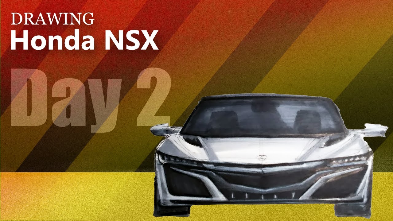 Honda NSX | Drawing Front view