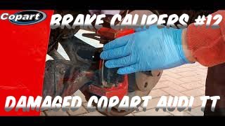 I Bought A Salvage Damaged Copart Audi TT Mk2 TFSI. Changing Brake Calipers #12