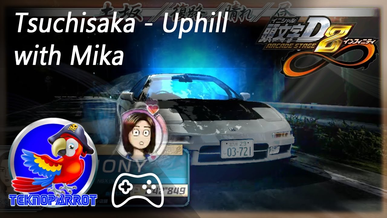 [JONY]Initial D 8 Tsuchisaka Uphill Honda NSX(NA1) With Mika /頭文字D 8  土坂 上原 美佳(TeknoParrot)