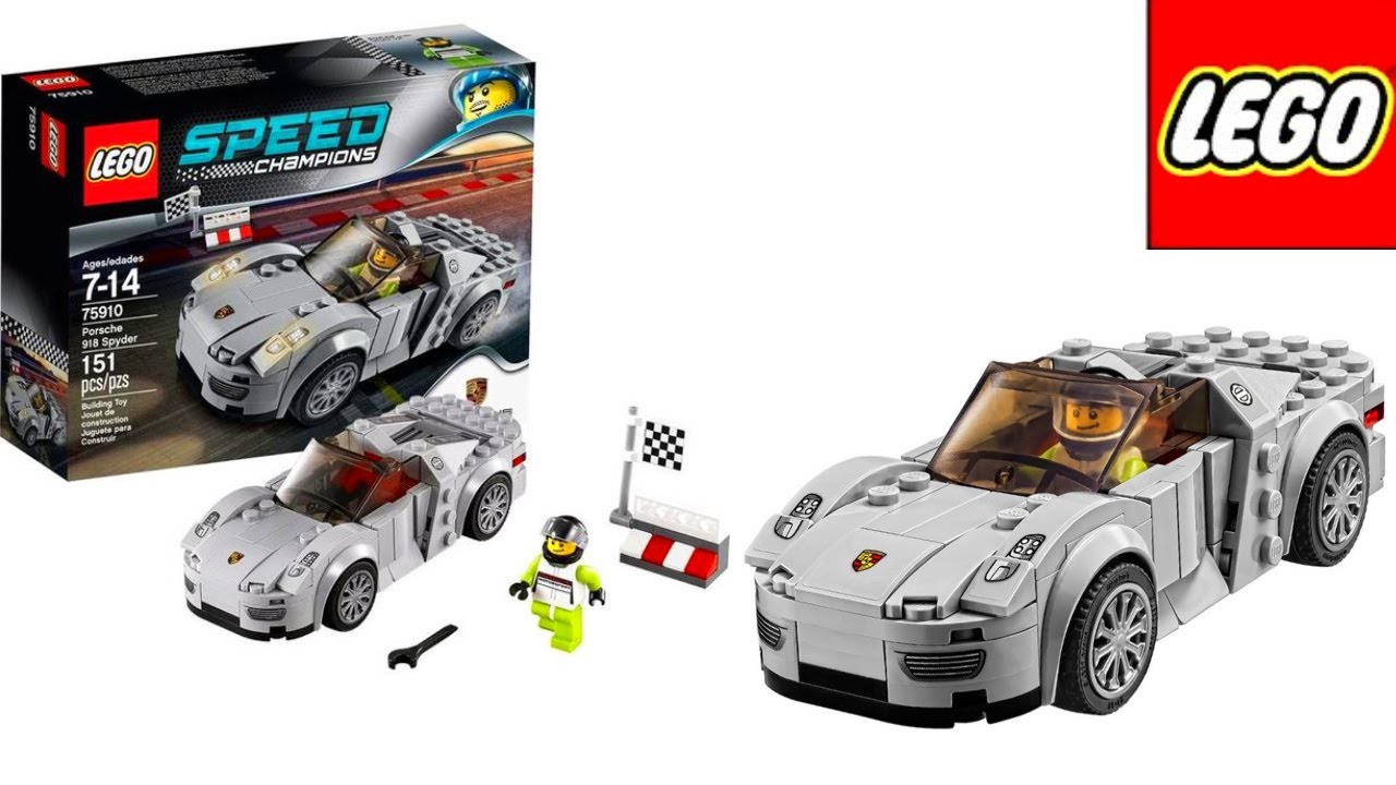 LEGO Speed Champions 75910 Lắp Ghép Xe Đua Tốc Độ Porsche 918 Spyder