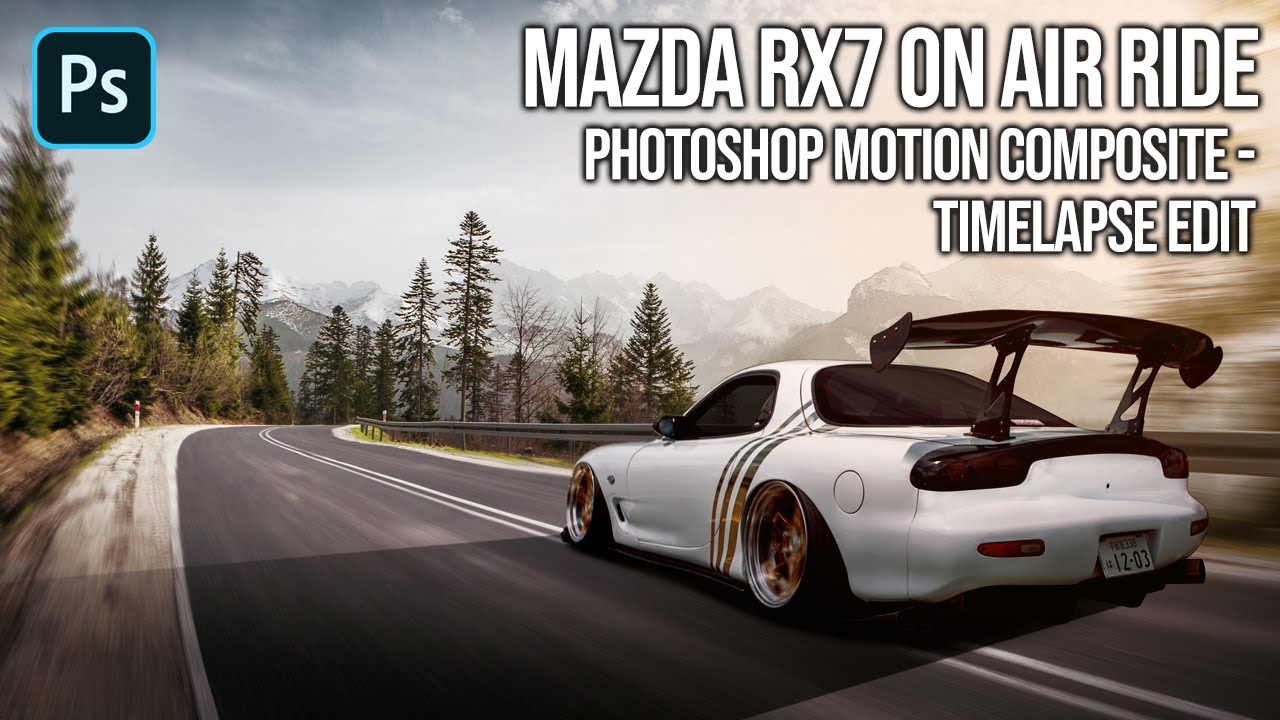 Mazda RX7 On Air Ride – Motion Composite Edit in Photoshop