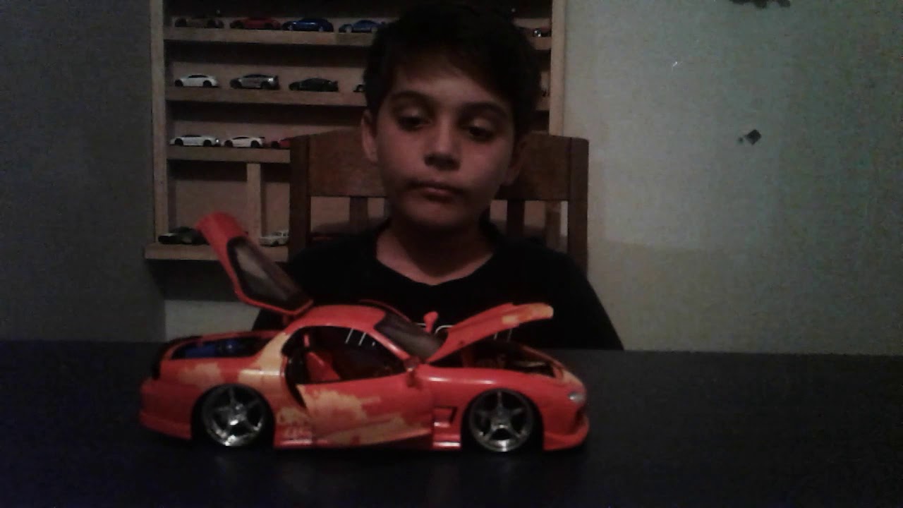 Mazda rx7 die cast model fast & furious edition