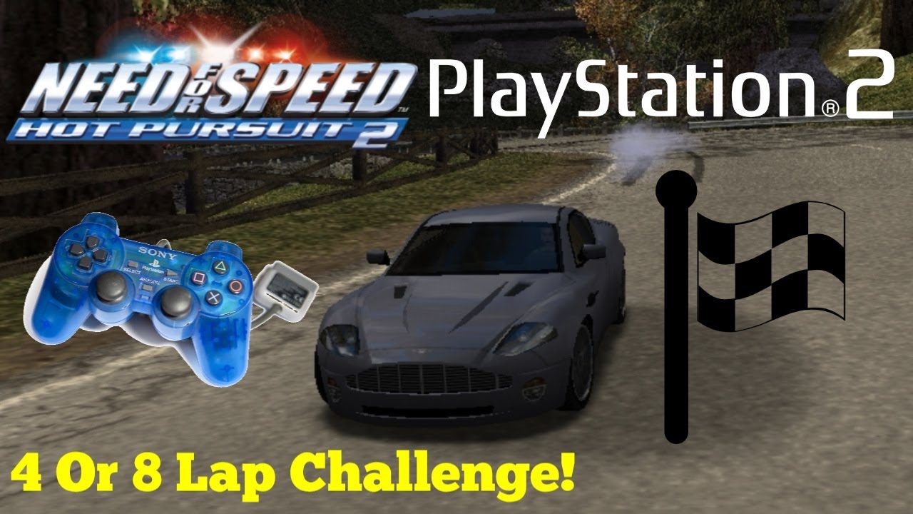 NFS Hot Pursuit 2 (PS2) 8 Laps Desert Heat - Aston Martin V12 Vanquish