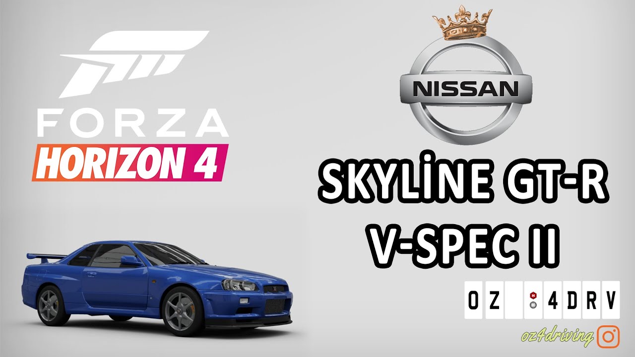 NİSSAN R34 Skyline GT-R Vspec II (2002) – Forza Horizon 4 | Logitech G29 Gameplay