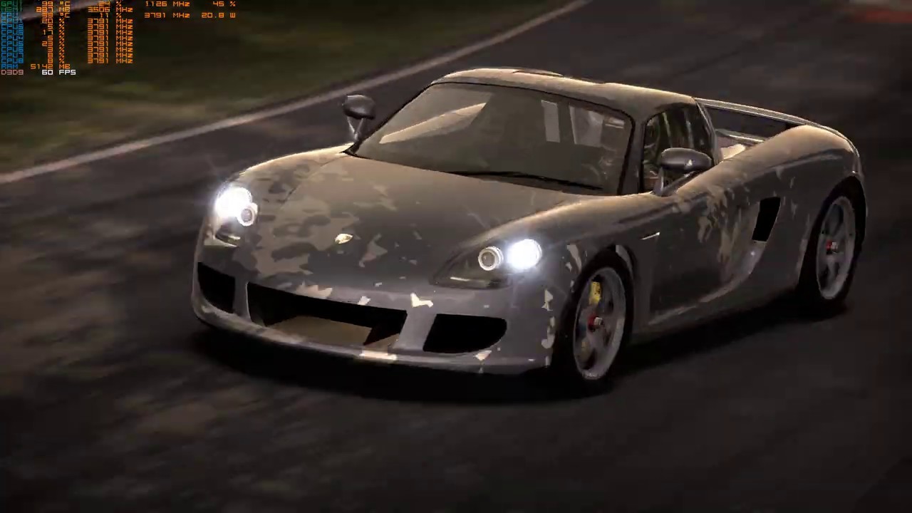 Need for Speed: Shift / Porsche Carrera GT (無改造) / 🌲にゅる山🌲で、スイスイお散歩運転( ๑´◕💌◕💧)👍Ⓕ💖