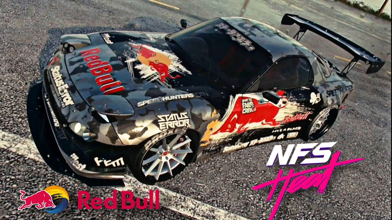 Need for speed HEAT- Mazda rx7 Mad Mike – RedBull