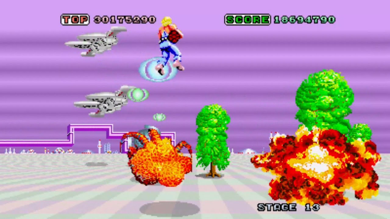 Nintendo Switch【スペースハリアー（Space Harrier 1985年）】任天堂スウィッチ　GAME ゆるくやってみた