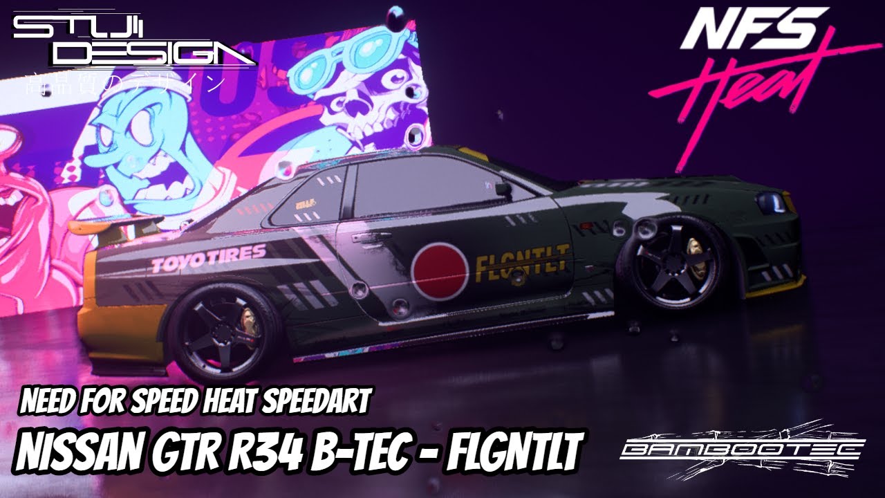Nissan GTR R34 B-Tec FLGNTLT – NEED FOR SPEED HEAT Design | Speedart