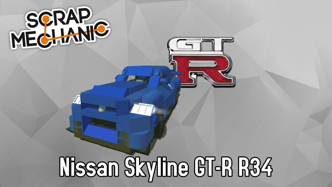 Nissan Skyline GT-R R34 (No Mods) – Scrap Mechanic Showcase Ep.101