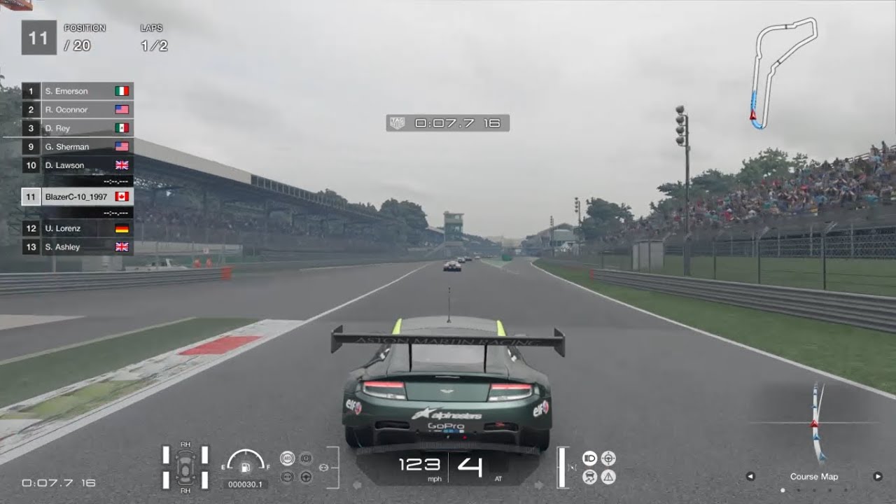 Racing In A V12 Vantage