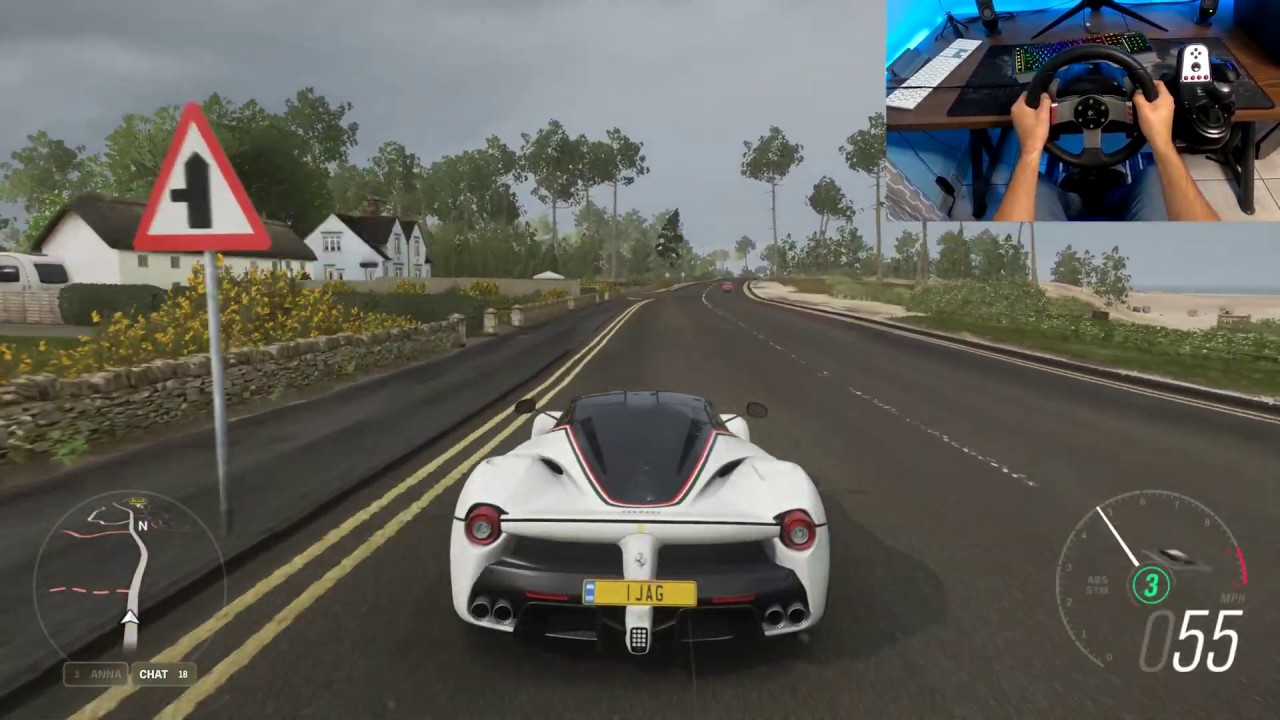 Realistic Driving: Ferrari LaFerrari Forza Horizon 4 Gameplay + wheel + Shifter