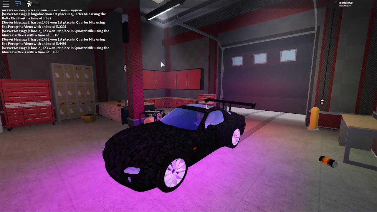 Showcasing the new Mazda RX-7 car in Vehicle Simulator.