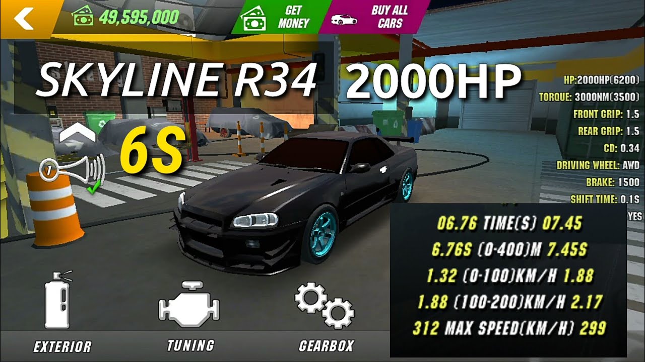 Skyline GT-R R34 6s | Car Parking Multiplayer Malaysia | Gear Box Ratio and Suspension