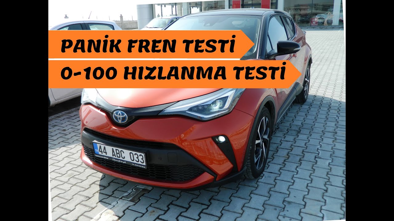 TOYOTA C-HR HYBRID 0-100 DENEMESİ VE PANİK FREN TESTİ