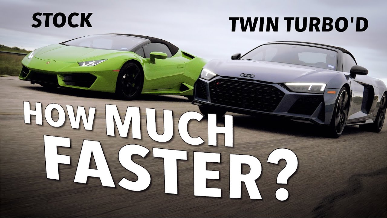 TT Audi R8 vs Stock Lamborghini Huracan – What Difference do Turbos Make?