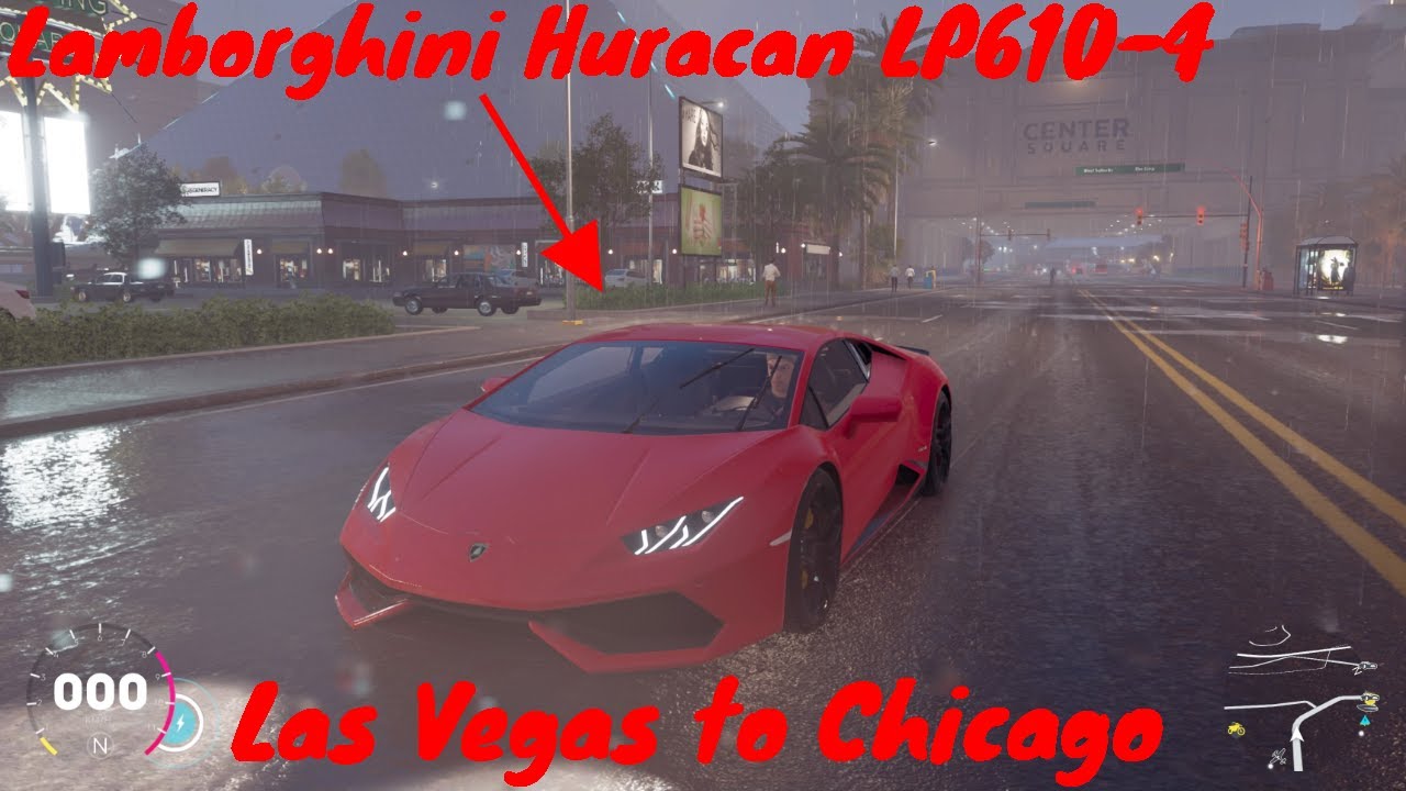 【The Crew2】PS4 | Las Vegas to Chicago | Lamborghini Huracan LP610-4 | 1080pHD 60Hz ft.