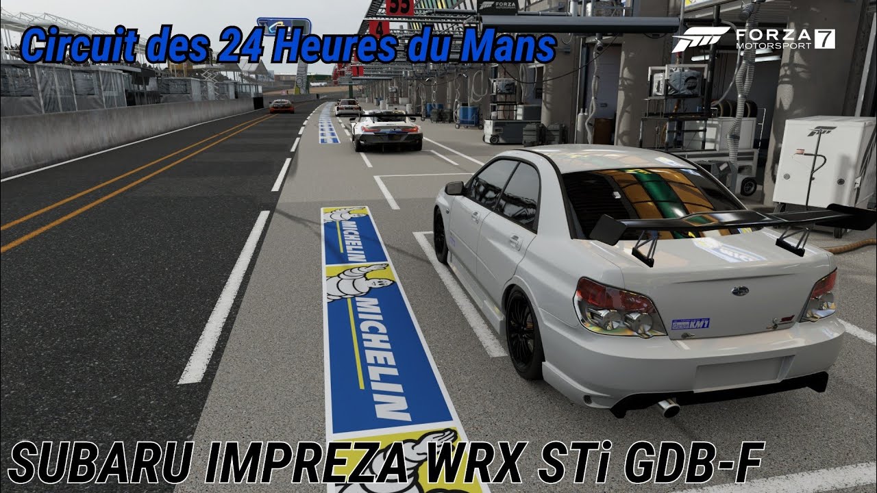 【スバル インプレッサ WRX STi GDB-F】 Circuit des 24 Heures du Mans   Night Race     Forza Motorsport 7