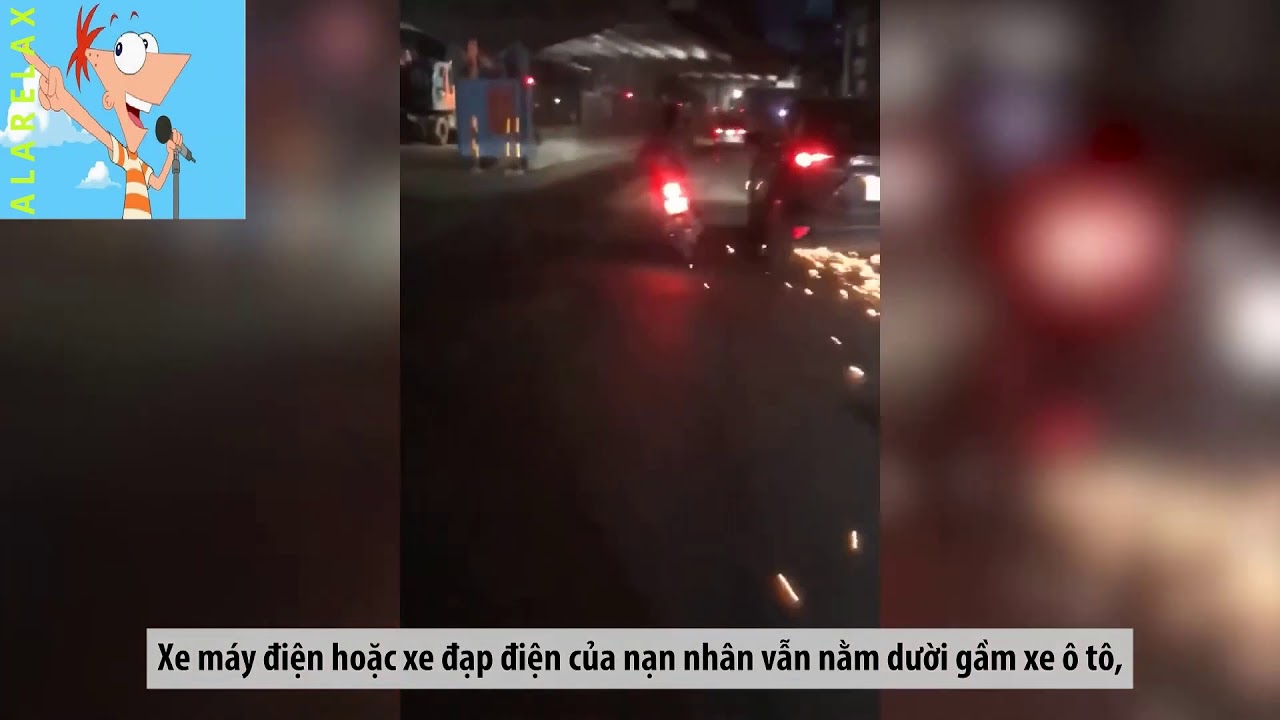 Xe Mazda CX5 gây tai nạn vừa bỏ chạy vừa kéo lê xe máy trên đường Phạm Văn Đồng