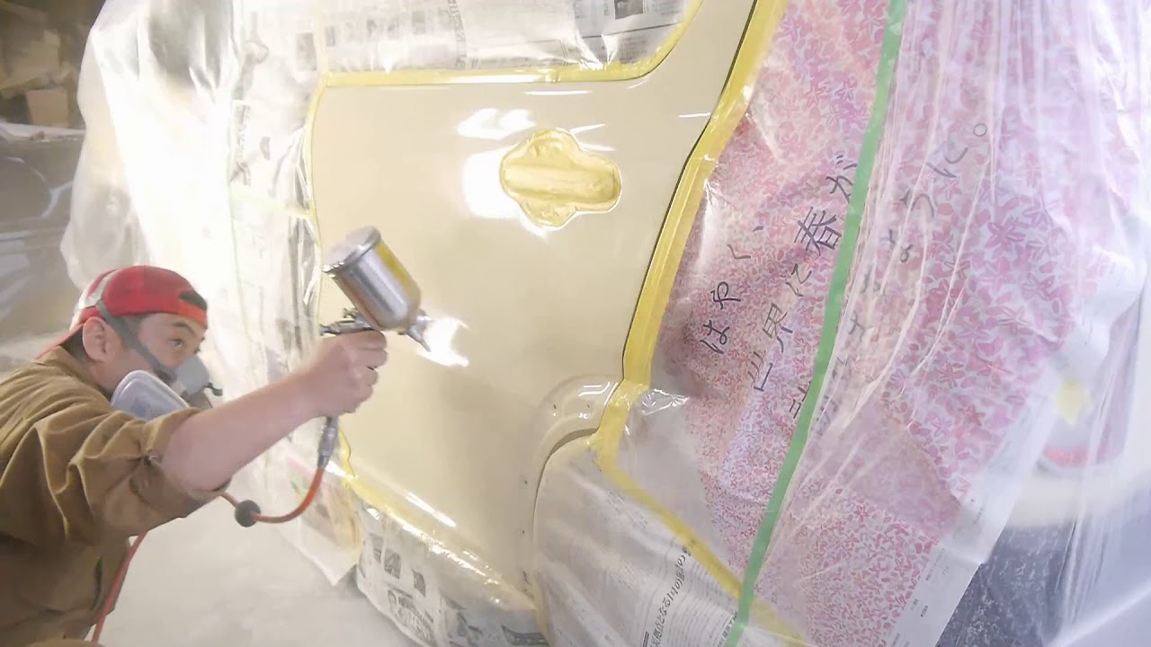 スズキ　ハスラー鈑金塗装　プロの塗装、仕上げ編