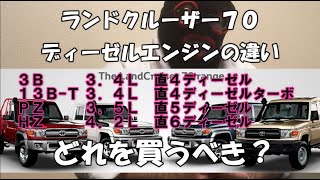 【エンジンの違い】ランドクルーザー７０ディーゼルエンジン丸目