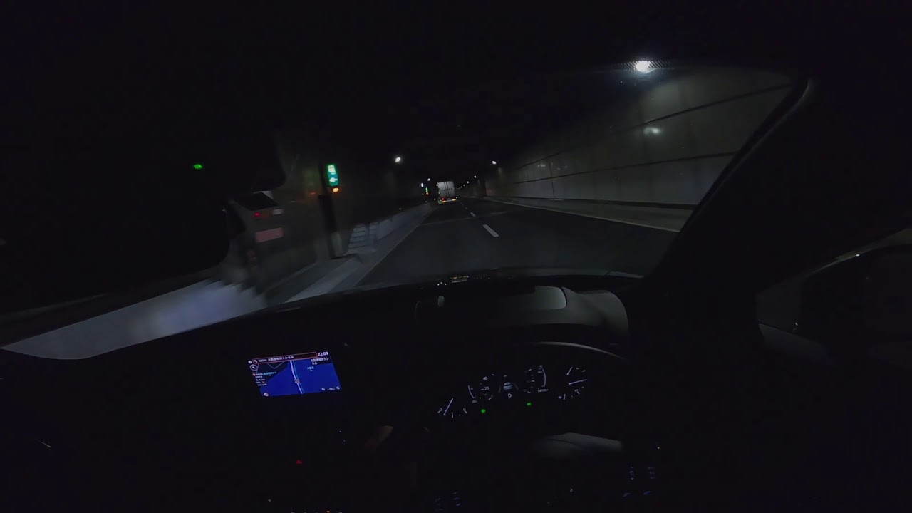 11【JAPAN】Night Driving Underwater tunnel OSAKA【MAZDA CX-5】