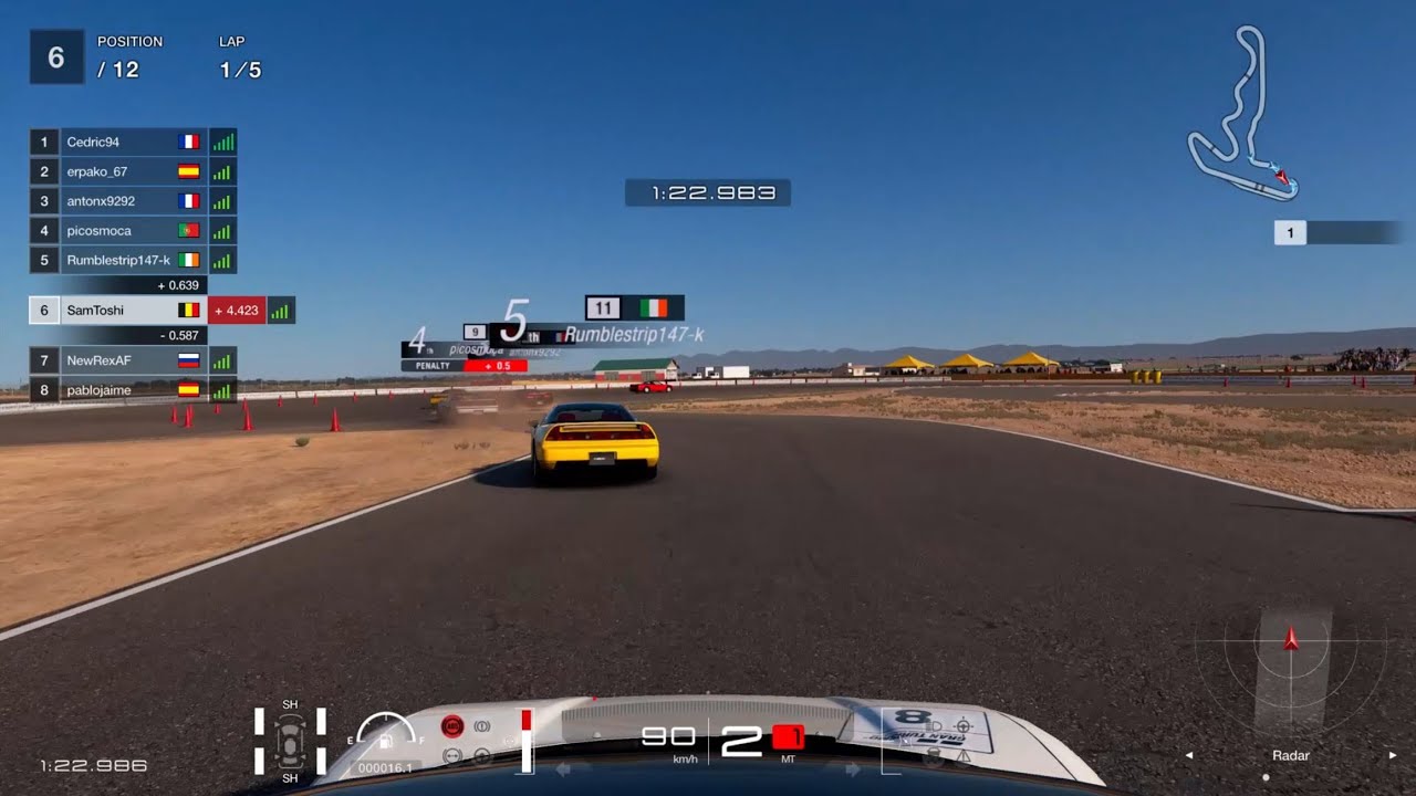 [#16] Gran Turismo SPORT | DAILY RACE A | Honda NSX Type R ’92 | Willow Springs Street | 25 May 2020
