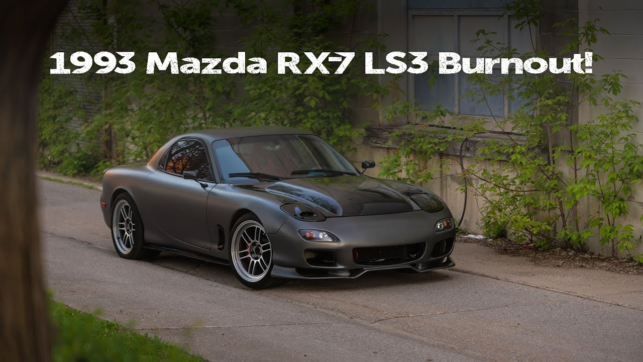 1993 Mazda RX-7 R1 Burnout!