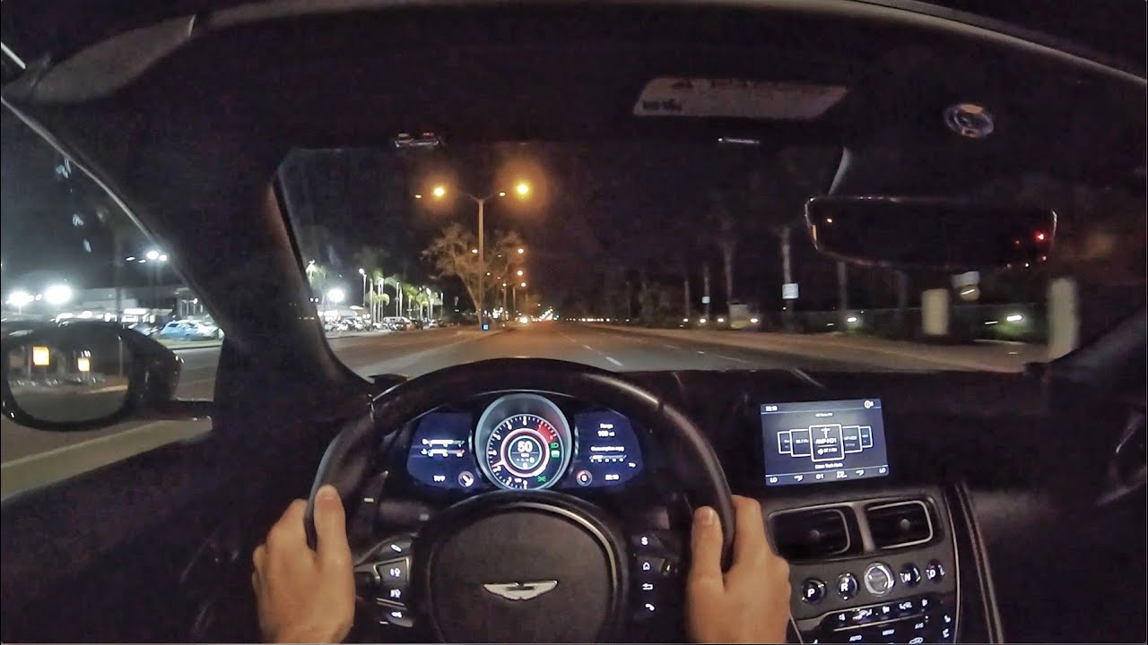2020 Aston Martin DBS Superleggera Volante POV Night Drive (3D Audio)