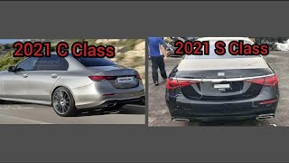 2021 S Class VS C Class Mercedes Benz – DESIGN COMPARISON! – (Interior, Exterior, Etc!)