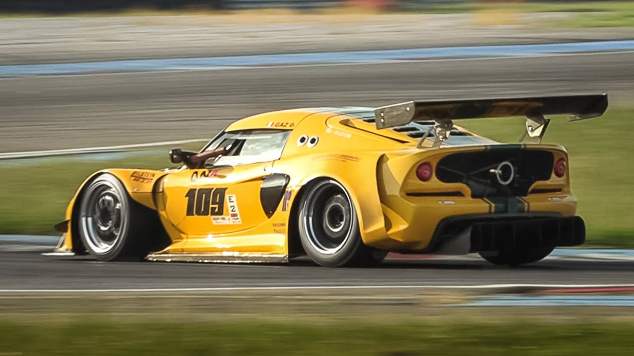 500+hp Lotus Exige S V6 Time Attack Car: Accelerations, Close Fly-Bys & Sound!