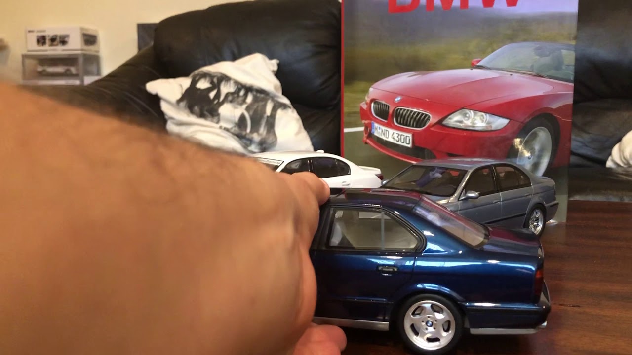 6 Generations of BMW M5 in 1/18 scale