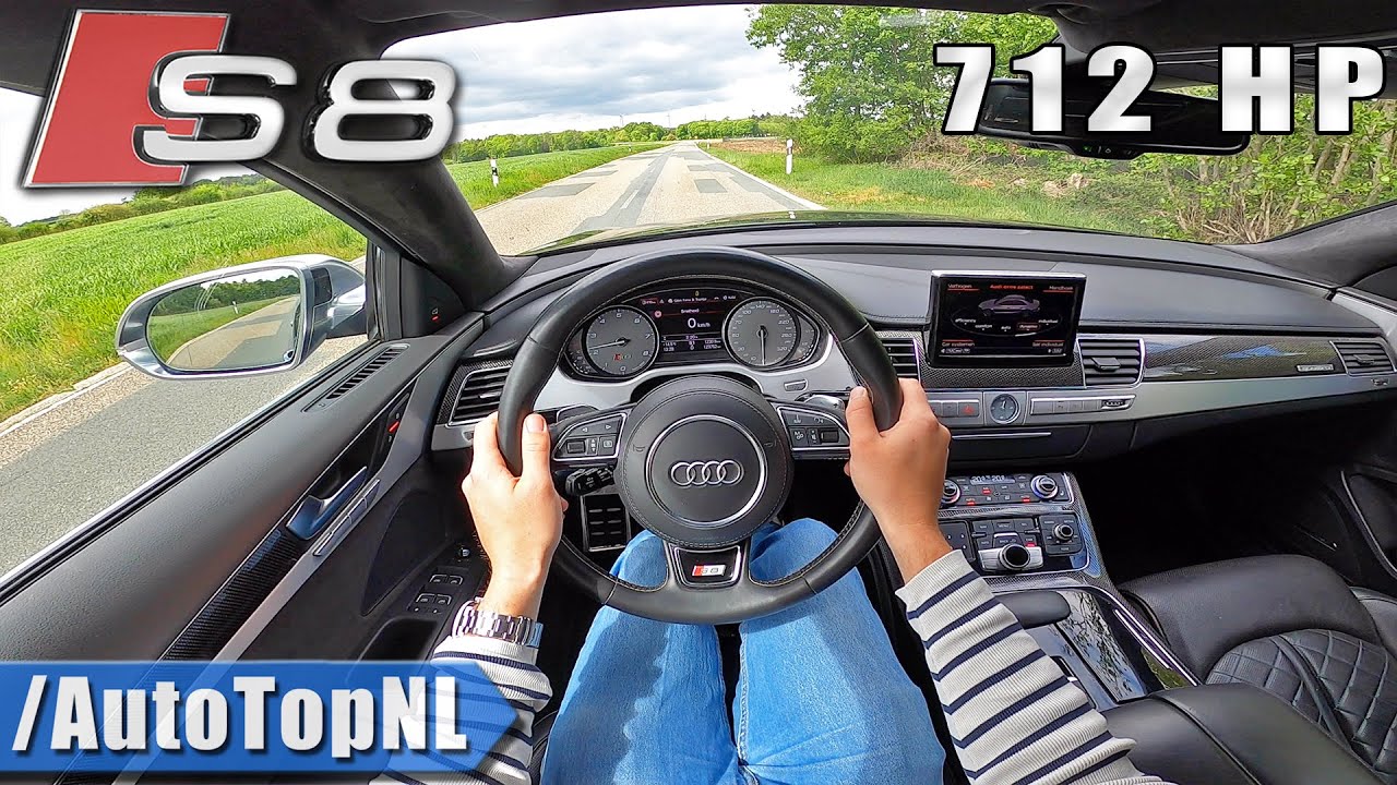 712HP AUDI S8 4.0 V8 TFSI POV Test Drive by AutoTopNL