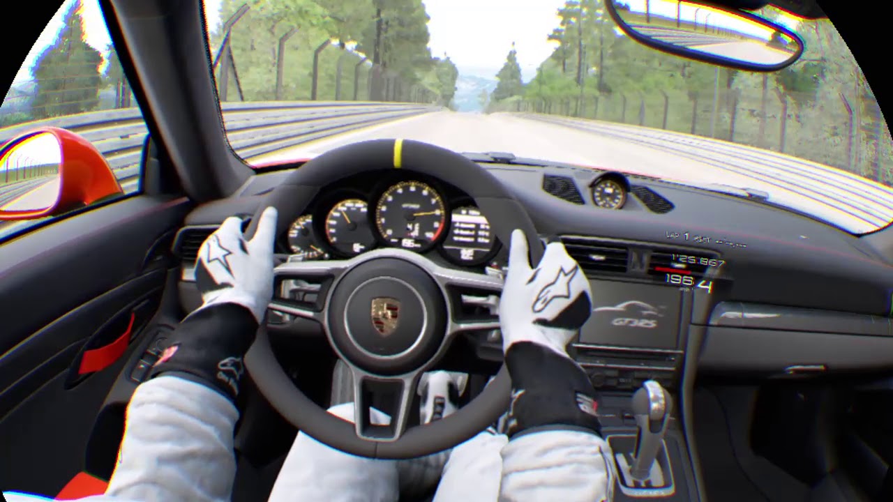 ポルシェ　911　GT3　RS　16年モデル　を運転した気になる動画　PSVR　グランツーリスモ®ＳＰＯＲＴ