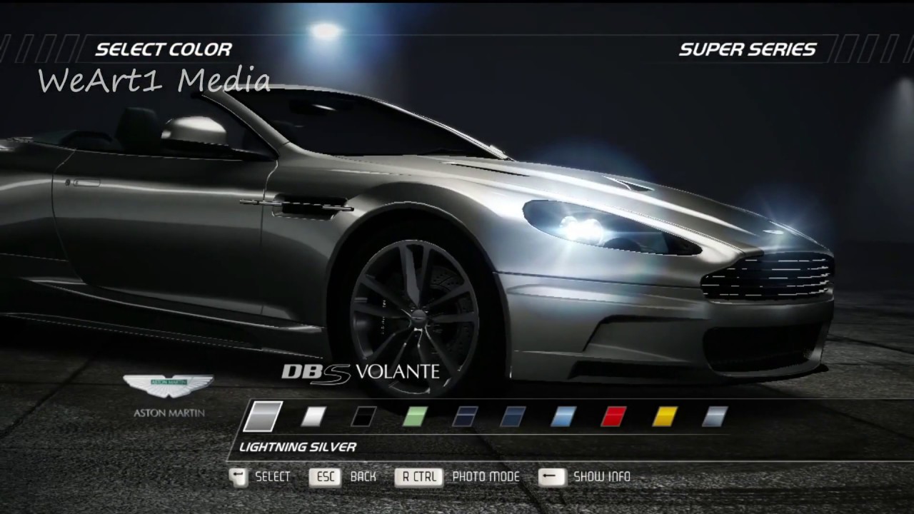 ASTON MARTIN DBS-VOLANTE FREE DRIVE NEED FOR SPEED HOT PURSUIT