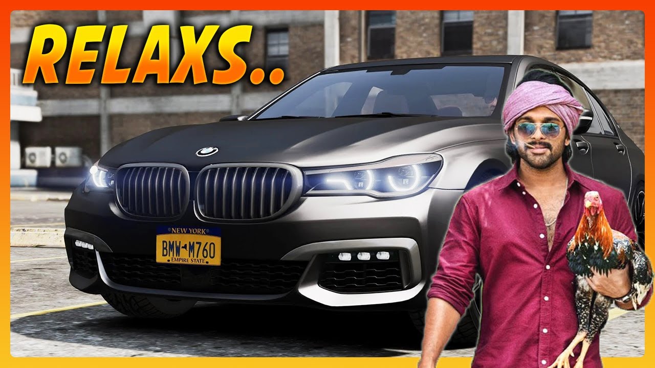 Allu Arjun ( BMW X6 ) Car Chori | GTA 5 | in Telugu